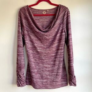 Amber Sun Drape Neck Knit Top Size M